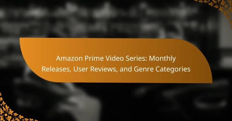 Amazon Prime Video Series: Monthly Releases, User Reviews, and Genre Categories