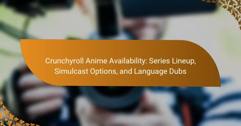 Crunchyroll Anime Availability: Series Lineup, Simulcast Options, and Language Dubs