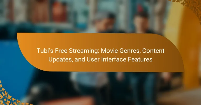 Tubi’s Free Streaming: Movie Genres, Content Updates, and User Interface Features