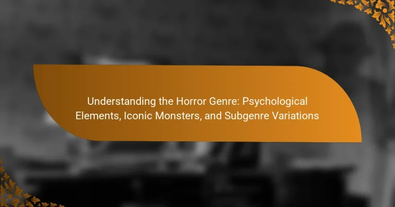 Understanding the Horror Genre: Psychological Elements, Iconic Monsters, and Subgenre Variations