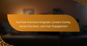 YouTube Premium Originals: Content Variety, Access Duration, and User Engagement