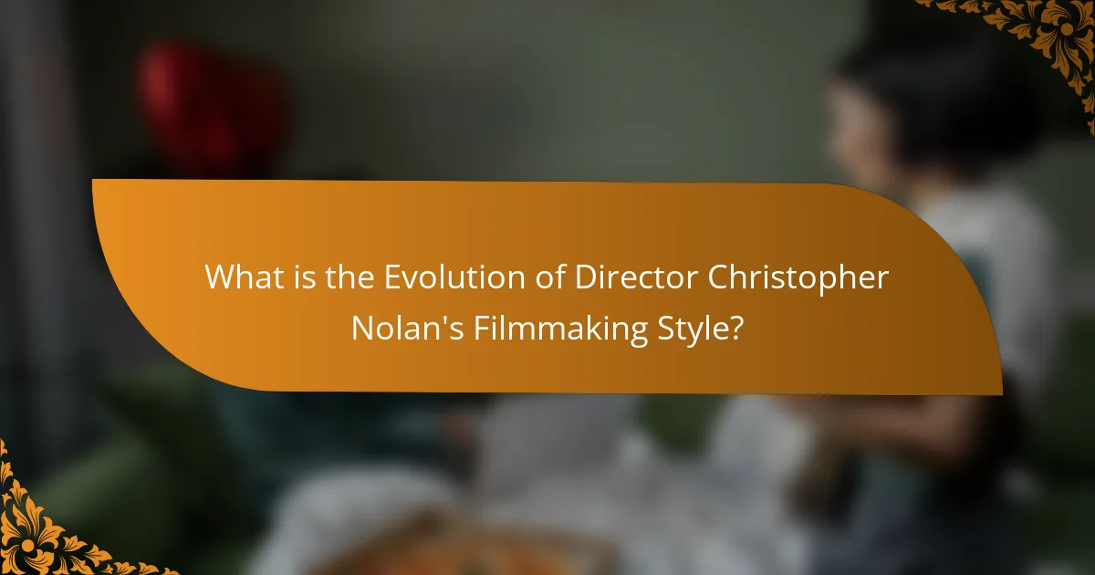 What is the Evolution of Director Christopher Nolan's Filmmaking Style?